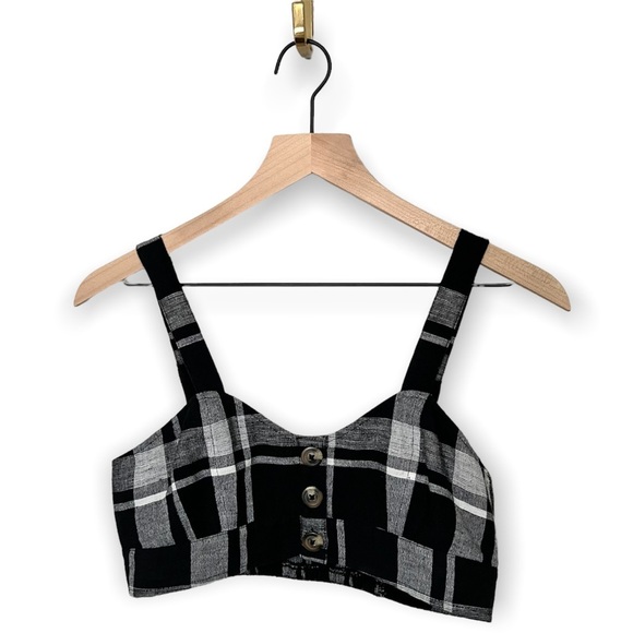 American Eagle Outfitters Tops - American eagle crop plaid top size small